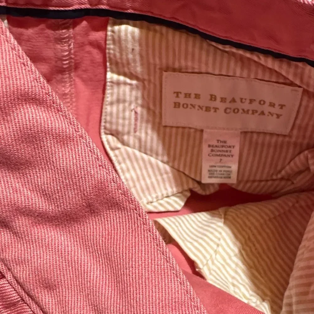 EUC The Beaufort Bonnet Co. Coral Straight-Leg pants size 7